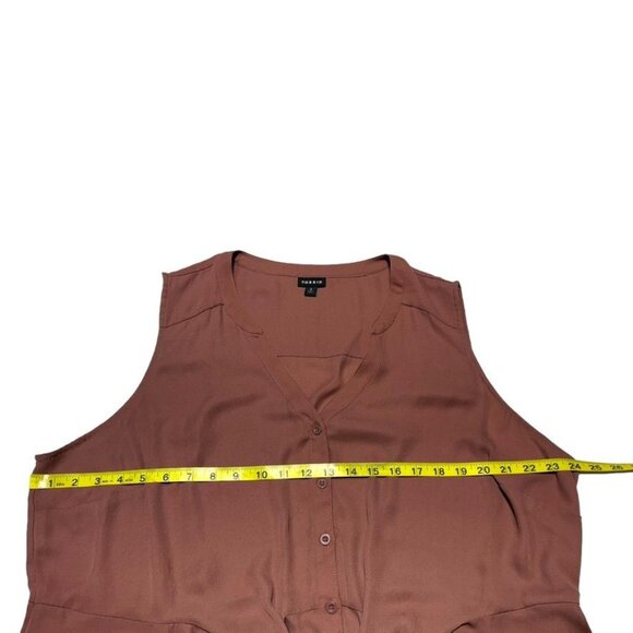 Torrid Dusty Pink Front Tie Blouse Size 2x - Picture 5 of 6